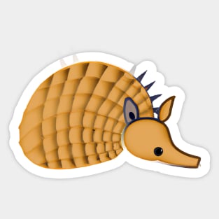 Cute Armadillo Drawing Sticker